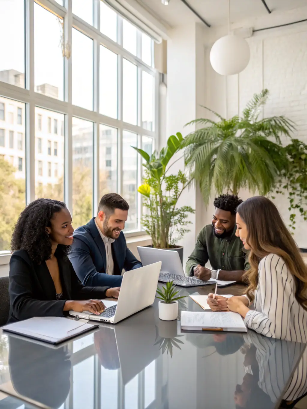 An image depicting a group of people collaborating and networking, emphasizing the power of community.